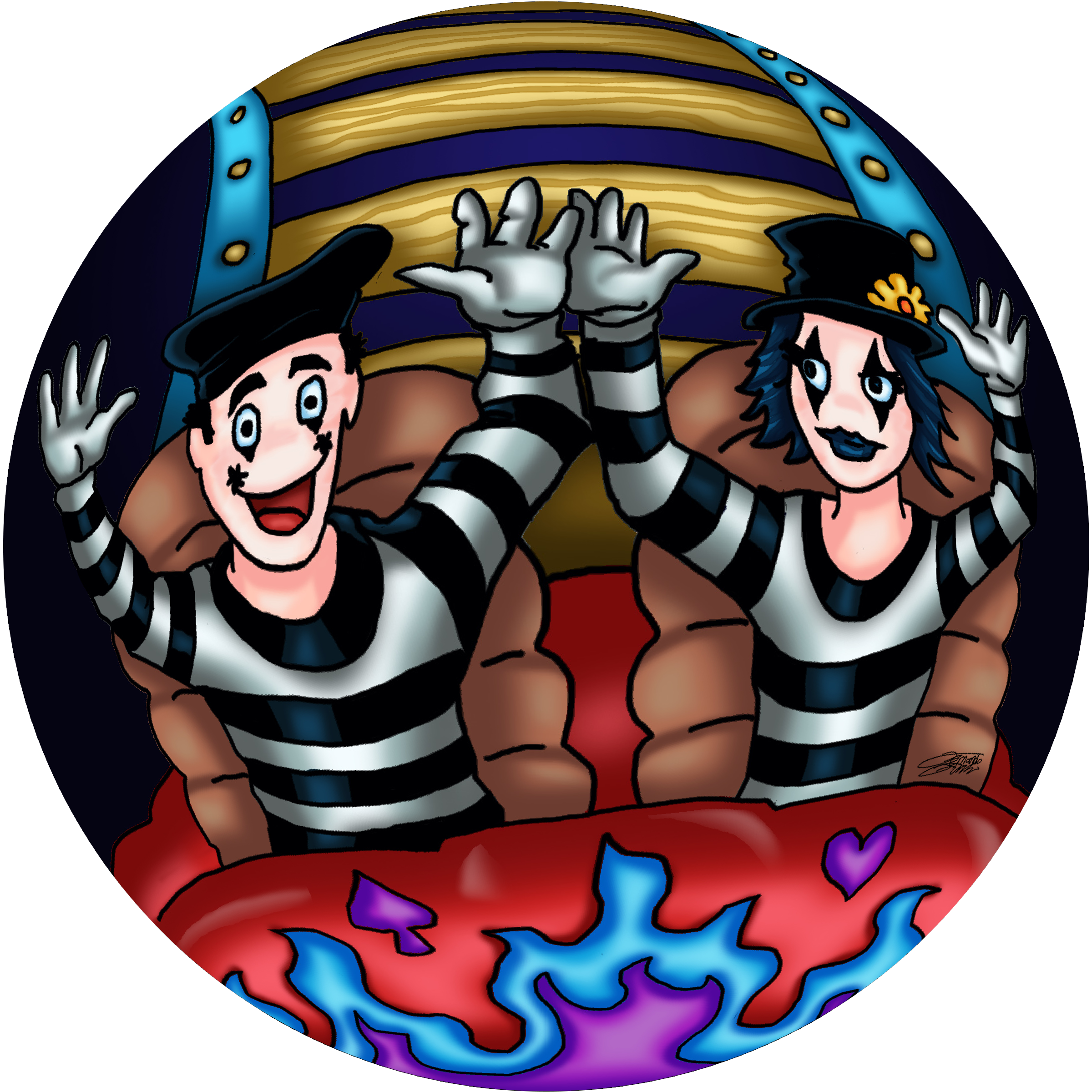 Mimes On Rollercoasters™ Marcel and Mimi